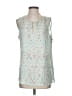 Crosby 100% Rayon Green Blue Sleeveless Blouse Size XXS (estimated) - photo 1