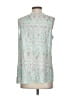 Crosby 100% Rayon Green Blue Sleeveless Blouse Size XXS (estimated) - photo 2