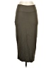 Leith Solid Gray Casual Skirt Size S - photo 1
