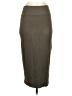 Leith Solid Gray Casual Skirt Size S - photo 2