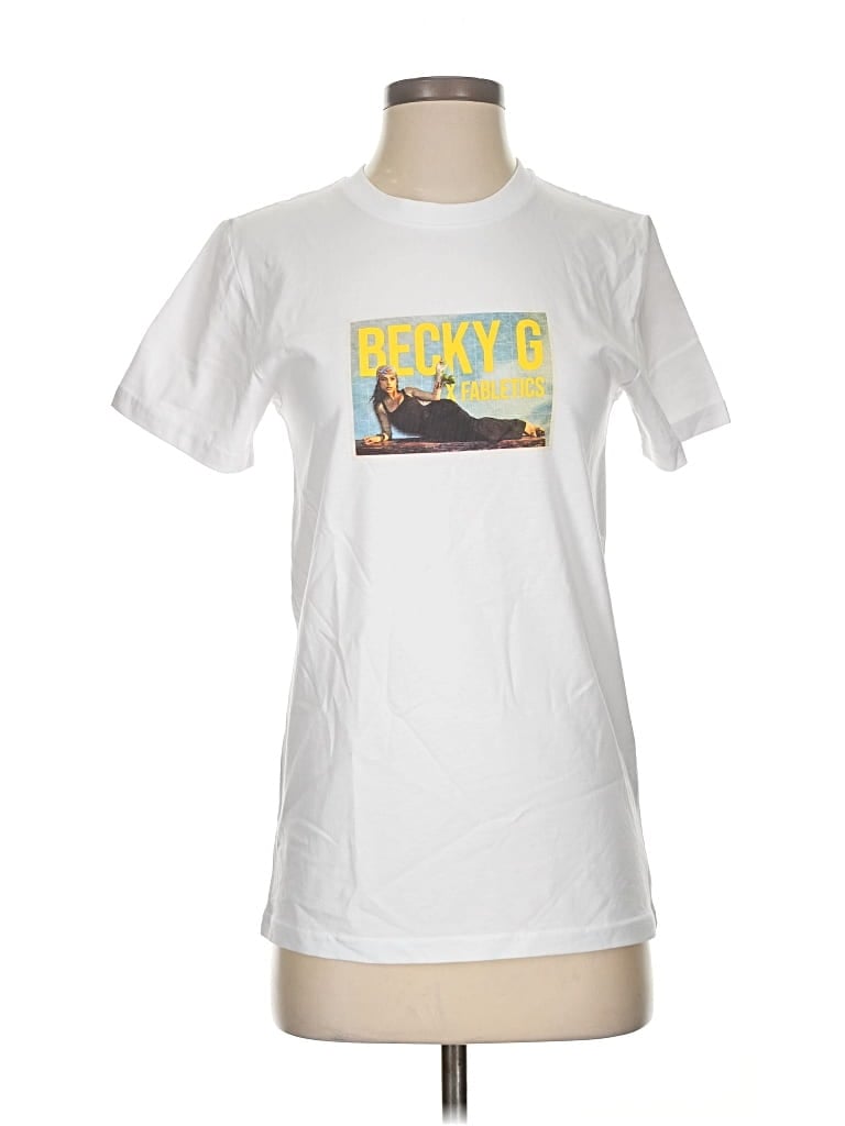 Pre-owned Ascolour Short Sleeve T-shirt In White