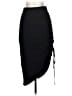 Open Edit Solid Black Casual Skirt Size XXS - photo 1