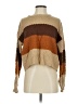 Audrey Parks x Francesca's 100% Acrylic Color Block Brown Pullover Sweater Size S - photo 1