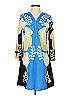 Unbranded Print Blue Casual Dress Size S - photo 1
