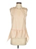 Zara 100% Polyester Ivory Sleeveless Blouse Size XS - photo 1