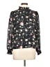 Fab'rik 100% Polyester Floral Black Long Sleeve Blouse Size L - photo 1