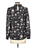 Fab'rik 100% Polyester Floral Black Long Sleeve Blouse Size L - photo 2