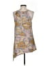 Hazel 100% Polyester Tan Casual Dress Size S - photo 2