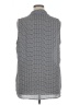 Laundry by Shelli Segal 100% Polyester Houndstooth Gray Sleeveless Blouse Size XL - photo 2