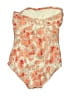 MICHAEL Michael Kors Floral Ivory One Piece Swimsuit Size 6 - photo 2