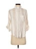 Style Rack 100% Rayon Stripes Ivory 3/4 Sleeve Blouse Size S - photo 1