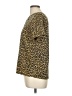 Susan Graver 100% Polyester Animal Print Gold Short Sleeve Blouse Size M - photo 5