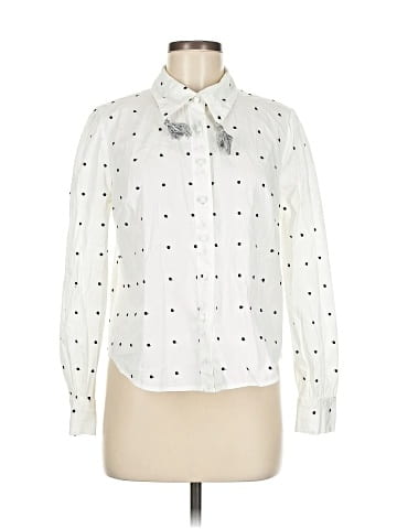 Plains & Prints Long Sleeve Blouse (view 1)