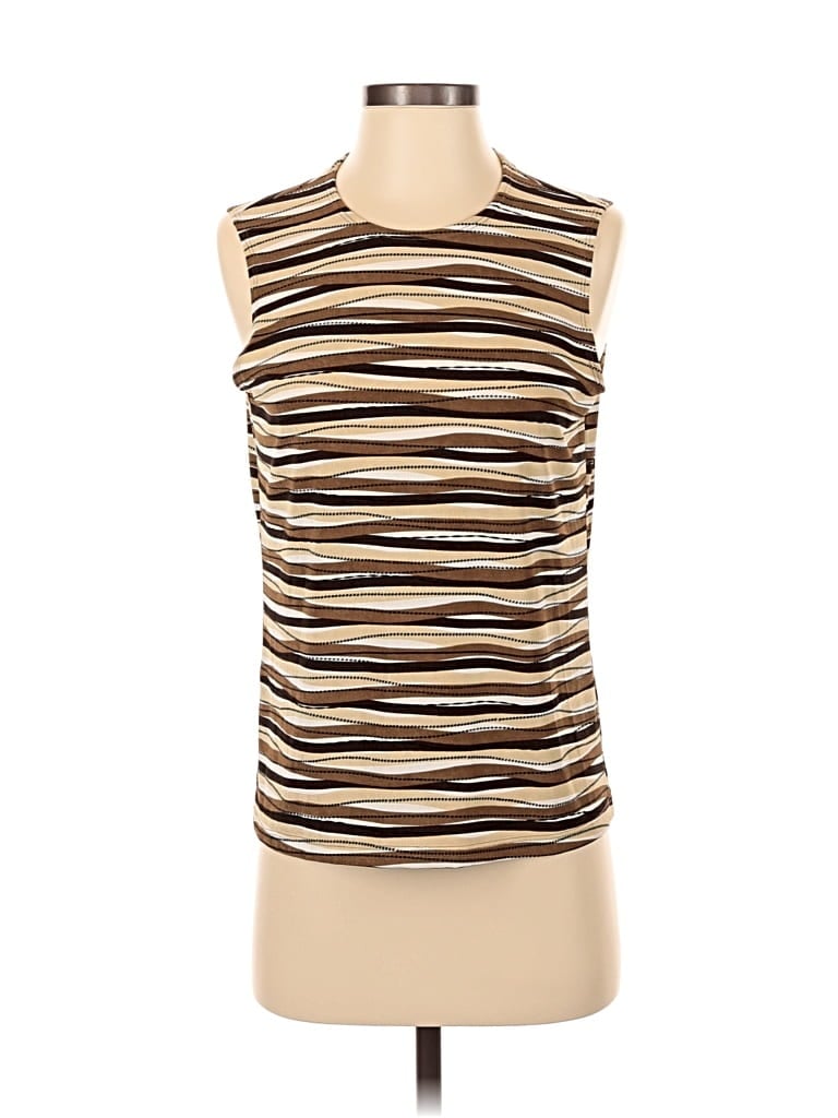 Pre-owned Laura Ashley Sleeveless T-shirt In Brown