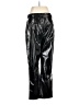 Who What Wear 100% Polyester Metallic Black Casual Pants Size 8 - photo 2