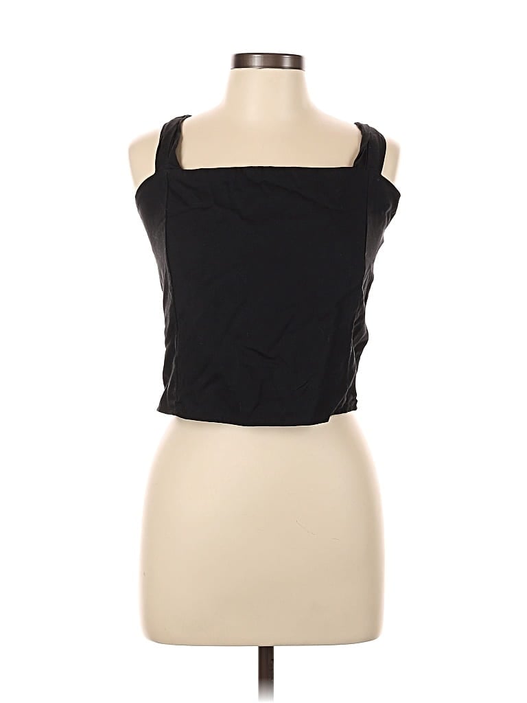 Pre-owned Vetta Sleeveless Top Black Strapless Neckline Tops