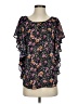 Maeve 100% Polyester Black Short Sleeve Blouse Size XS - photo 1