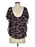 Maeve 100% Polyester Black Short Sleeve Blouse Size XS - photo 2