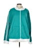 Ashley Stewart Color Block Teal Track Jacket Size L - photo 1