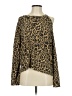LNA Animal Print Brown Pullover Sweater Size S - photo 1