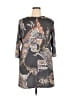 Yahada 100% Polyester Paisley Gray Casual Dress Size 2X - photo 2