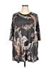 Yahada 100% Polyester Paisley Gray Casual Dress Size 2X - photo 1