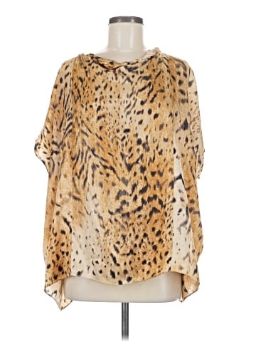 Shamask 3/4 Sleeve Silk Top (view 1)