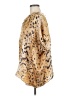 Shamask 100% Silk Animal Print Gold 3/4 Sleeve Silk Top One size - photo 5
