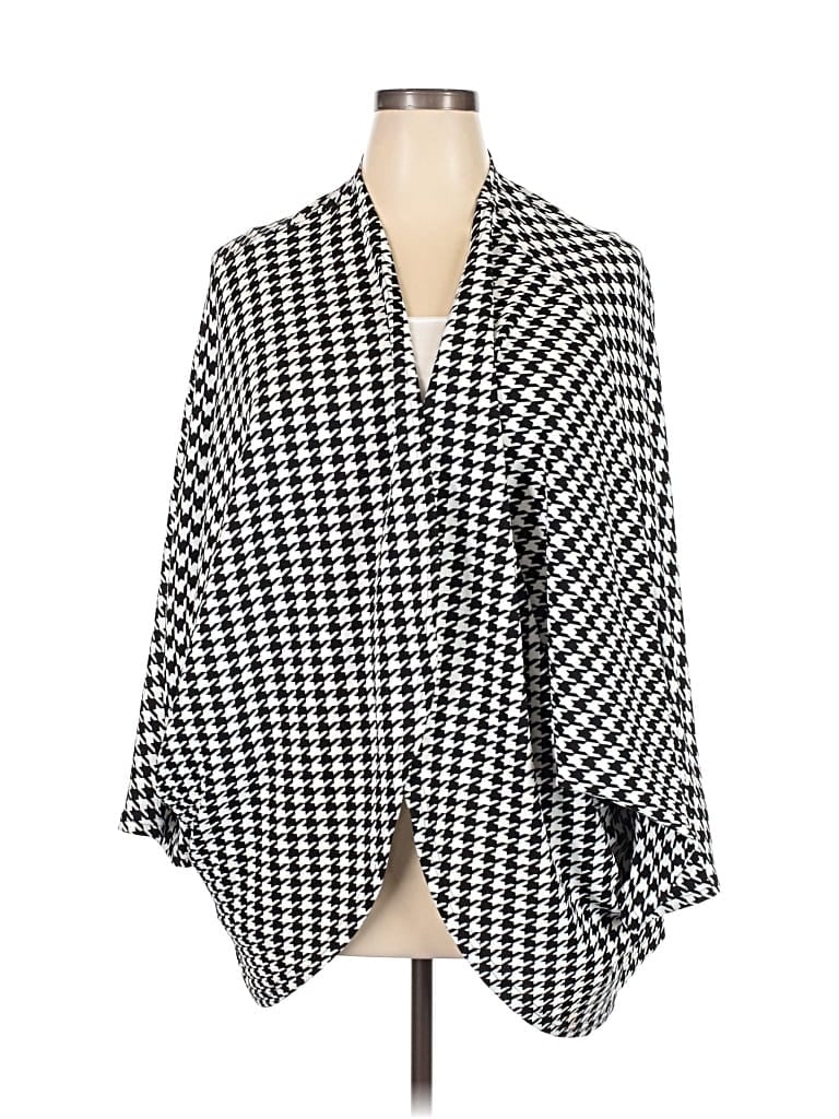 Pre-owned Shein Curve Cardigan Sweater In Black