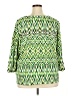 Ruby Rd. Green 3/4 Sleeve Blouse Size 3X - photo 2