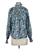 Oliphant Paisley Blue Long Sleeve Blouse Size XXS - photo 1