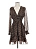 Max Studio Print Brown Cocktail Dress Size XS (estimated) - photo 1