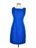 Tahari Solid Blue Cocktail Dress Size 10 - photo 1