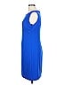 Tahari Solid Blue Cocktail Dress Size 10 - photo 5