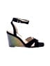 Jessica Simpson Color Block Black Wedges Size 6 - photo 1