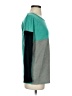 Ya Los Angeles 100% Cotton Color Block Teal Pullover Sweater Size S - photo 4