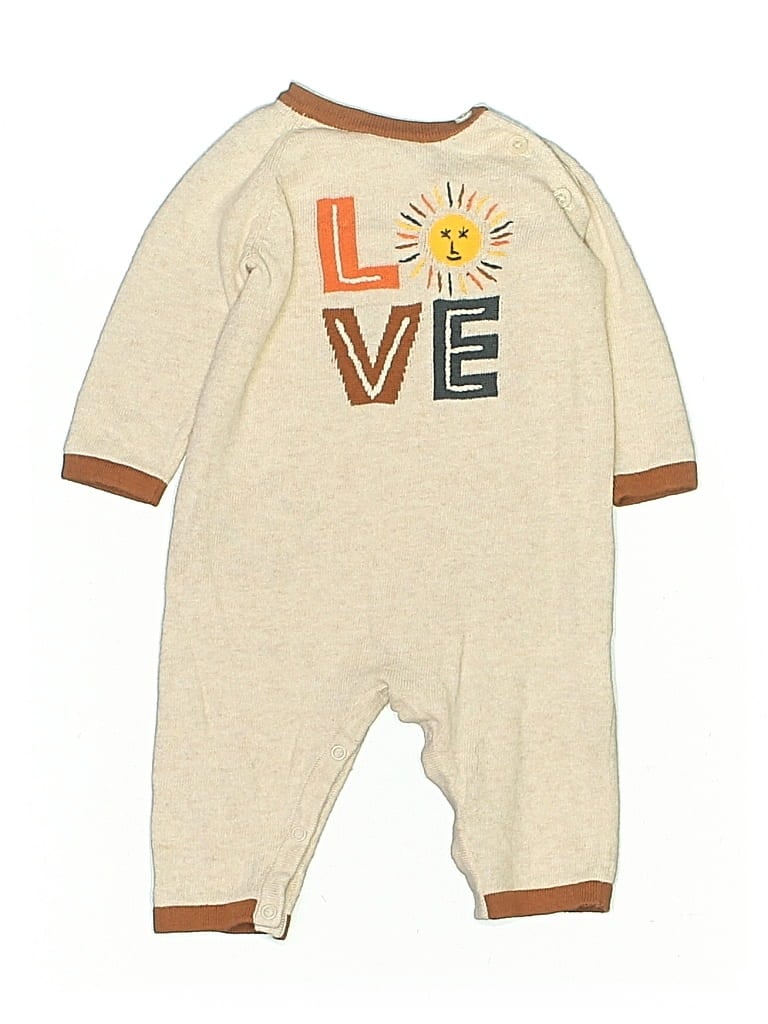 Pre-owned Angel Dear Kids' Long Sleeve Outfit In White