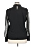 Ann Taylor Black Long Sleeve Blouse Size XL - photo 2