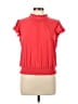 Tommy Hilfiger Red Short Sleeve Blouse Size L - photo 1