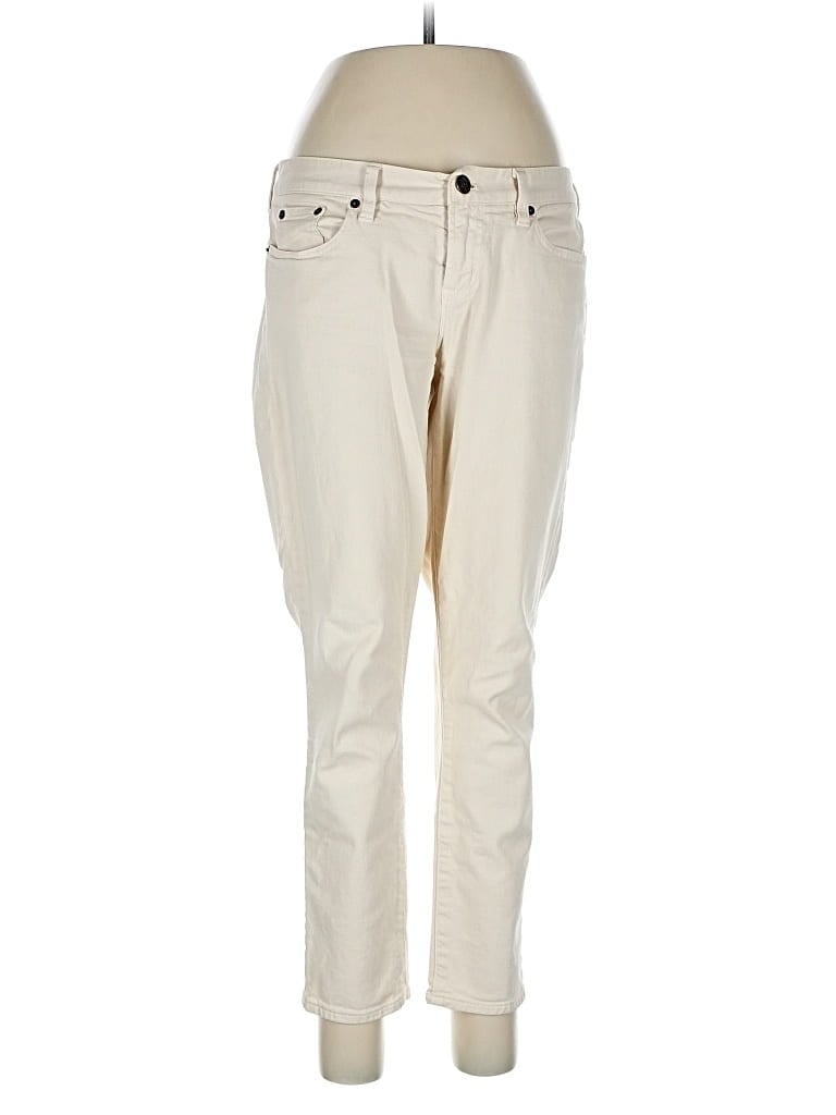 Pre-owned Jcrew Jeans In Ivory