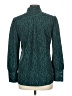 UNTUCKit 100% Polyester Animal Print Teal Long Sleeve Blouse Size 8 - photo 2