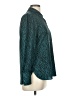 UNTUCKit 100% Polyester Animal Print Teal Long Sleeve Blouse Size 8 - photo 4