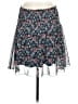CAbi 100% Polyester Floral Blue Casual Skirt Size M - photo 2