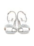 Badgley Mischka Silver Sandals Size 6 - photo 2