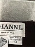 Gianni 100% Wool Solid Black Wool Skirt Size 14 - photo 4
