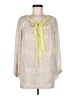 Rebecca Taylor 100% Silk Ivory Blouse Size 6 - photo 1