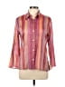Zanella Stripes Pink 3/4 Sleeve Button-Down Shirt Size 10 - photo 1