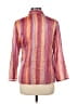 Zanella Stripes Pink 3/4 Sleeve Button-Down Shirt Size 10 - photo 2