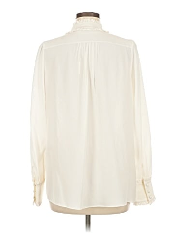 Roberto Cavalli Long Sleeve Silk Top (view 2)
