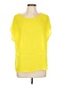 Anthology 100% Polyester Yellow Green Short Sleeve Blouse Size 10 - photo 1